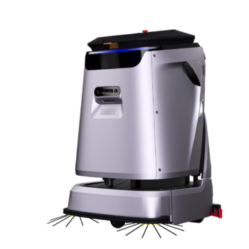 Jaelin Tech C5 - commercial floor cleaning robot with side brushes for large indoor areas