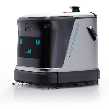 Q3-W high-suction sweeping and vacuuming robot, full side view